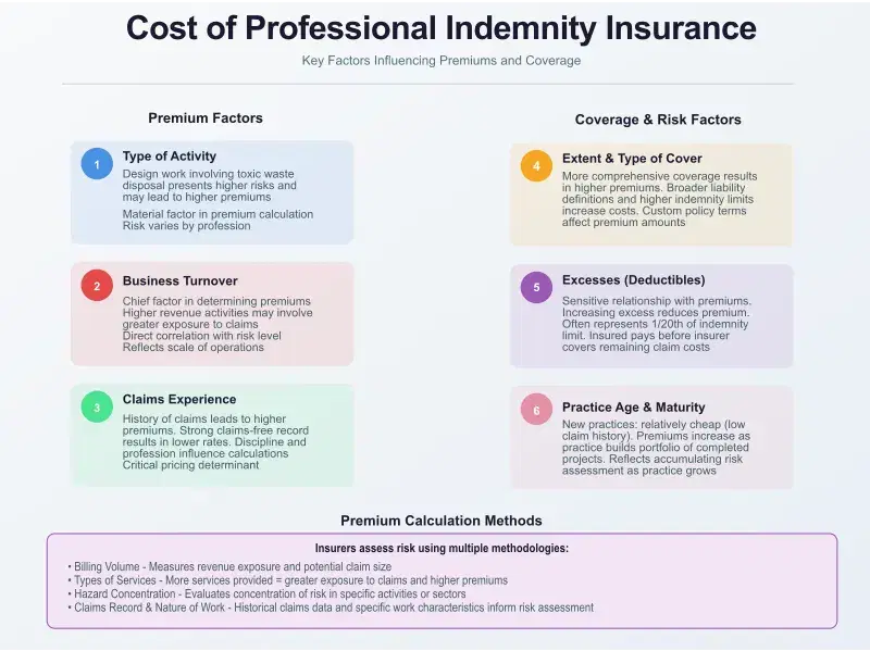 Figure: Cost of Professional Indemnity Insurance